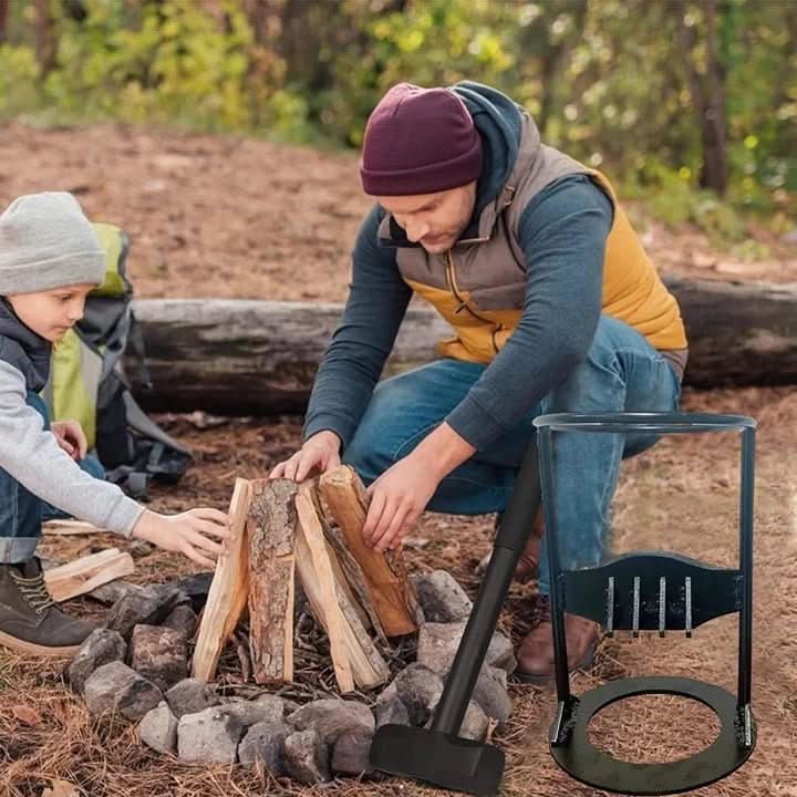 Abridor de leña manual portátil para cortar madera fácilmente