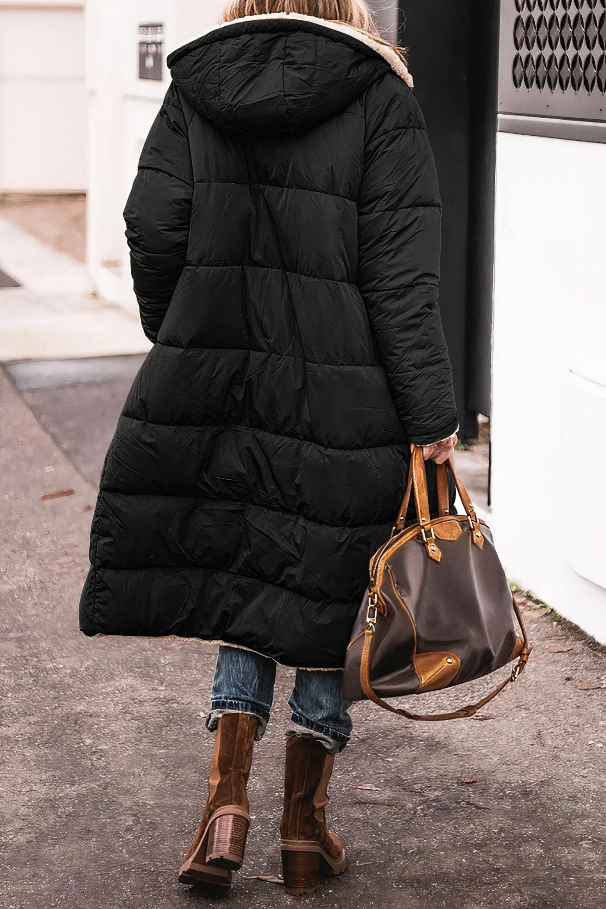 Abrigo Parka de Invierno Reversible para Mujer