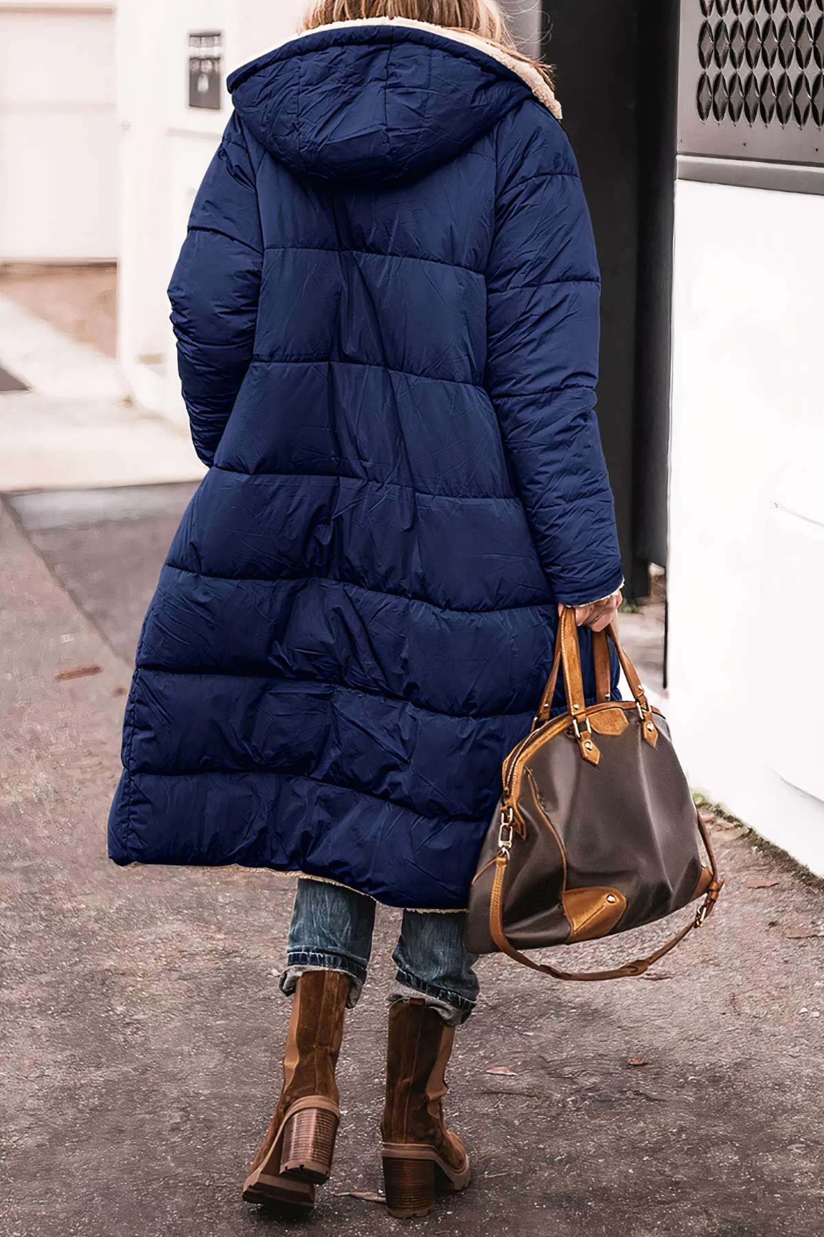 Abrigo Parka de Invierno Reversible para Mujer