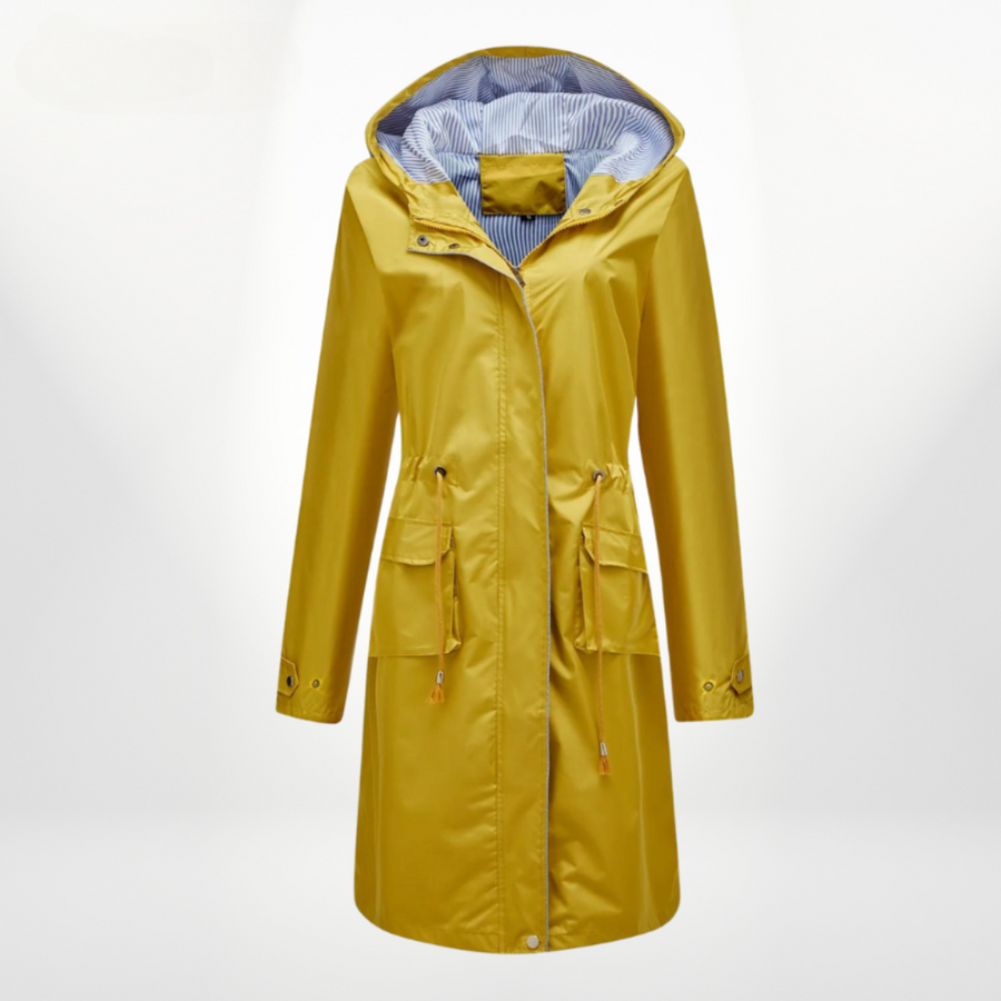 Abrigo tipo anorak para mujer con capucha