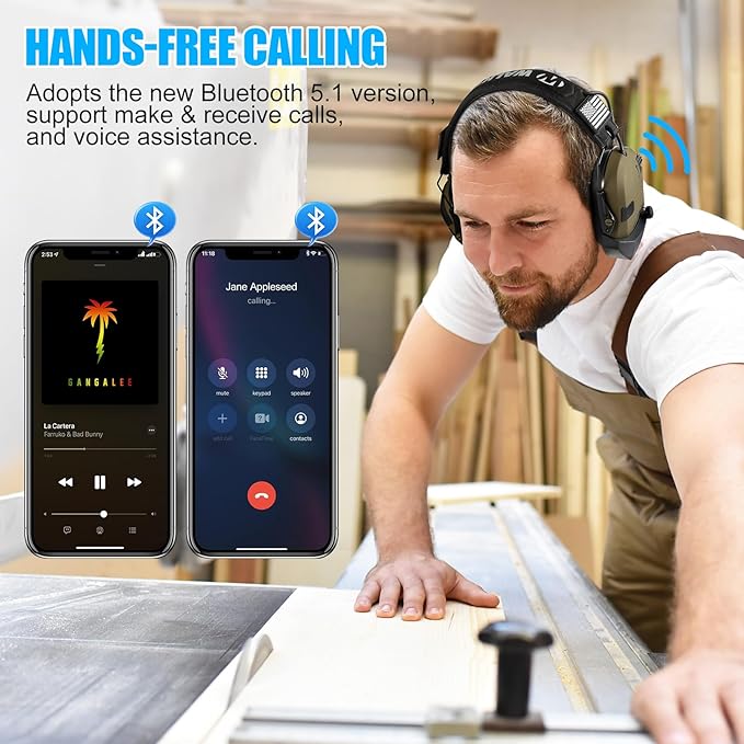 Adaptador Bluetooth para Orejeras de Tiro - Protección Auditiva Inalámbrica