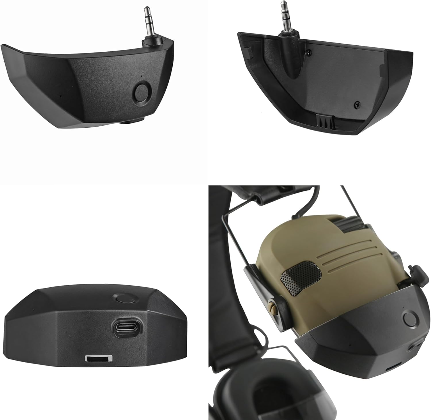Adaptador Bluetooth para Orejeras de Tiro - Protección Auditiva Inalámbrica
