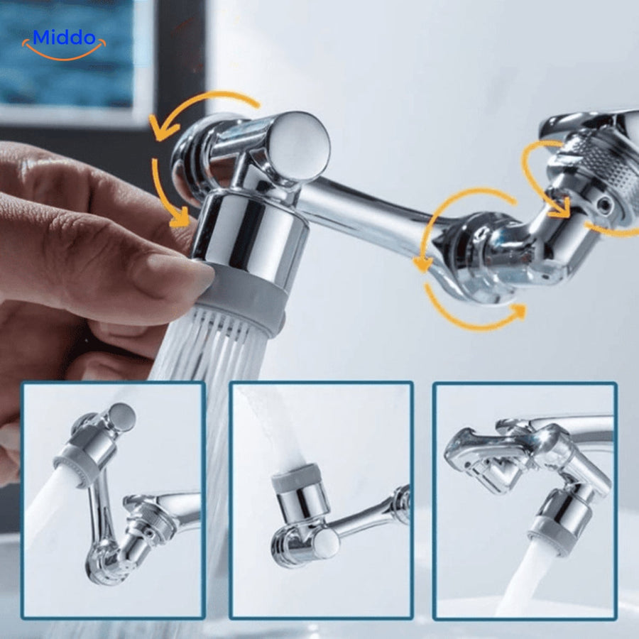 Adaptador de grifo giratorio a 1080°