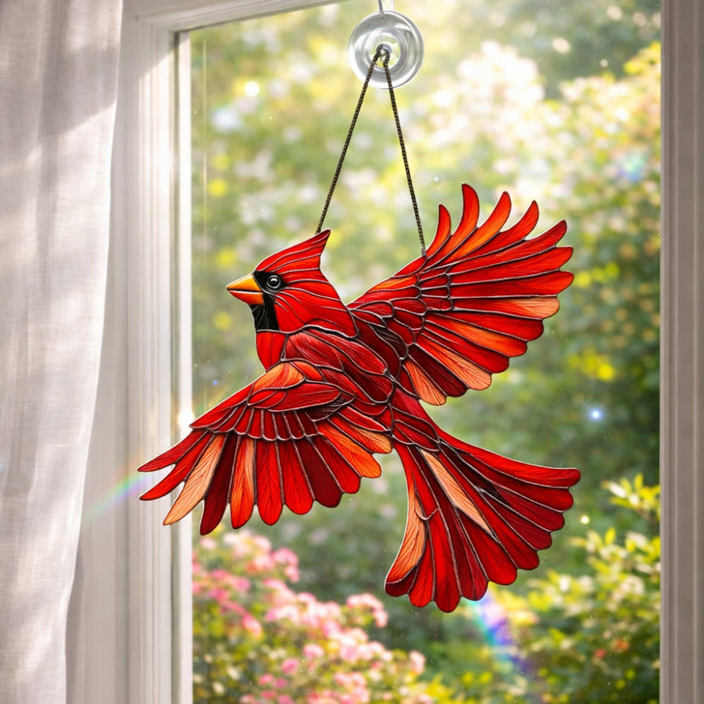 Adorno colgante para ventana y pared de colibrí (Atrapasoles)