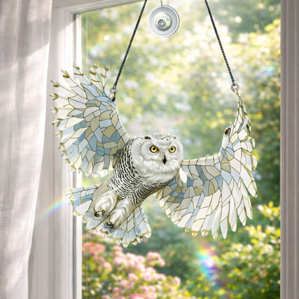 Adorno colgante para ventana y pared de colibrí (Atrapasoles)