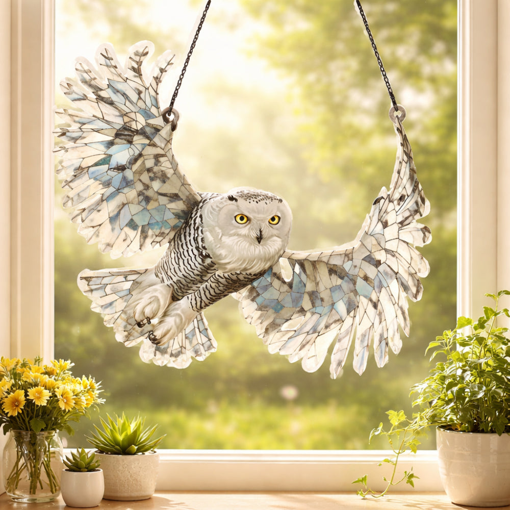 Adorno colgante para ventana y pared de colibrí (Atrapasoles)
