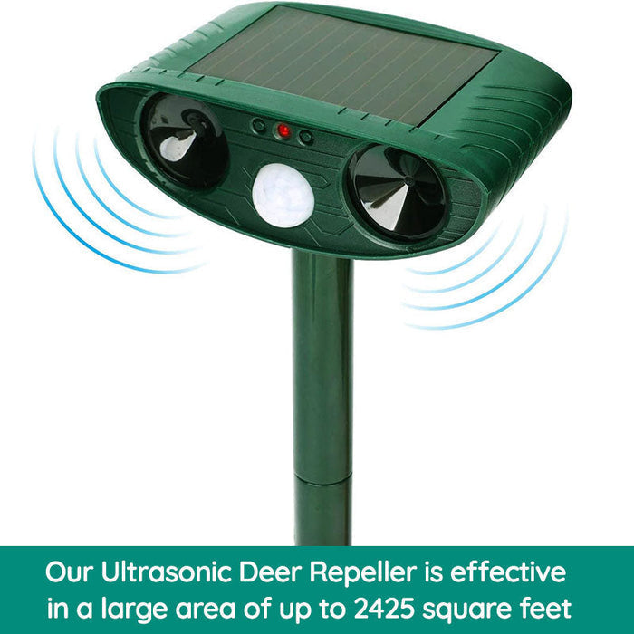 Ahuyentador de Mapaches por Ultrasonidos para Exteriores - Repelente Solar por Ultrasonidos para Animales y Plagas - Ahuyenta Mapaches en 48 Horas