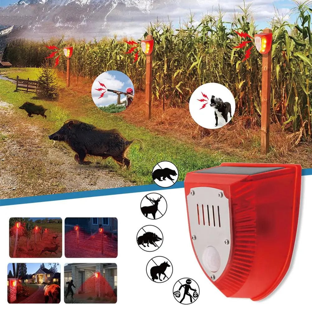 Ahuyentador Solar de Animales - Sensor de Movimiento - Seguridad para Exteriores