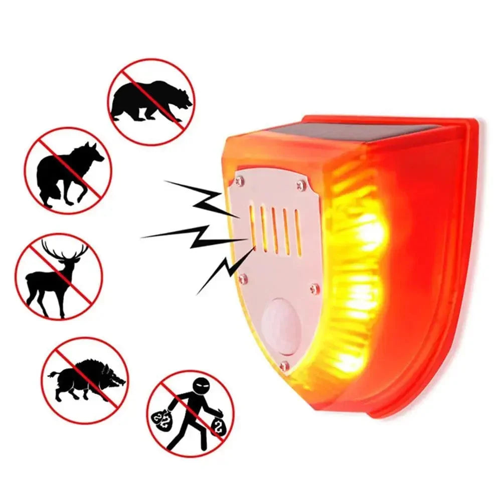 Ahuyentador Solar de Animales - Sensor de Movimiento - Seguridad para Exteriores