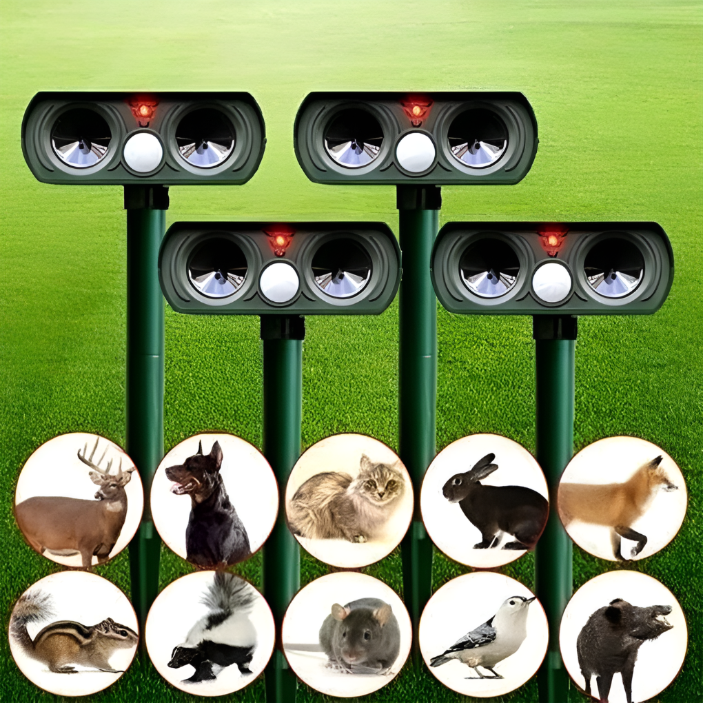Ahuyentador Solar de Animales y Plagas por Infrarrojos