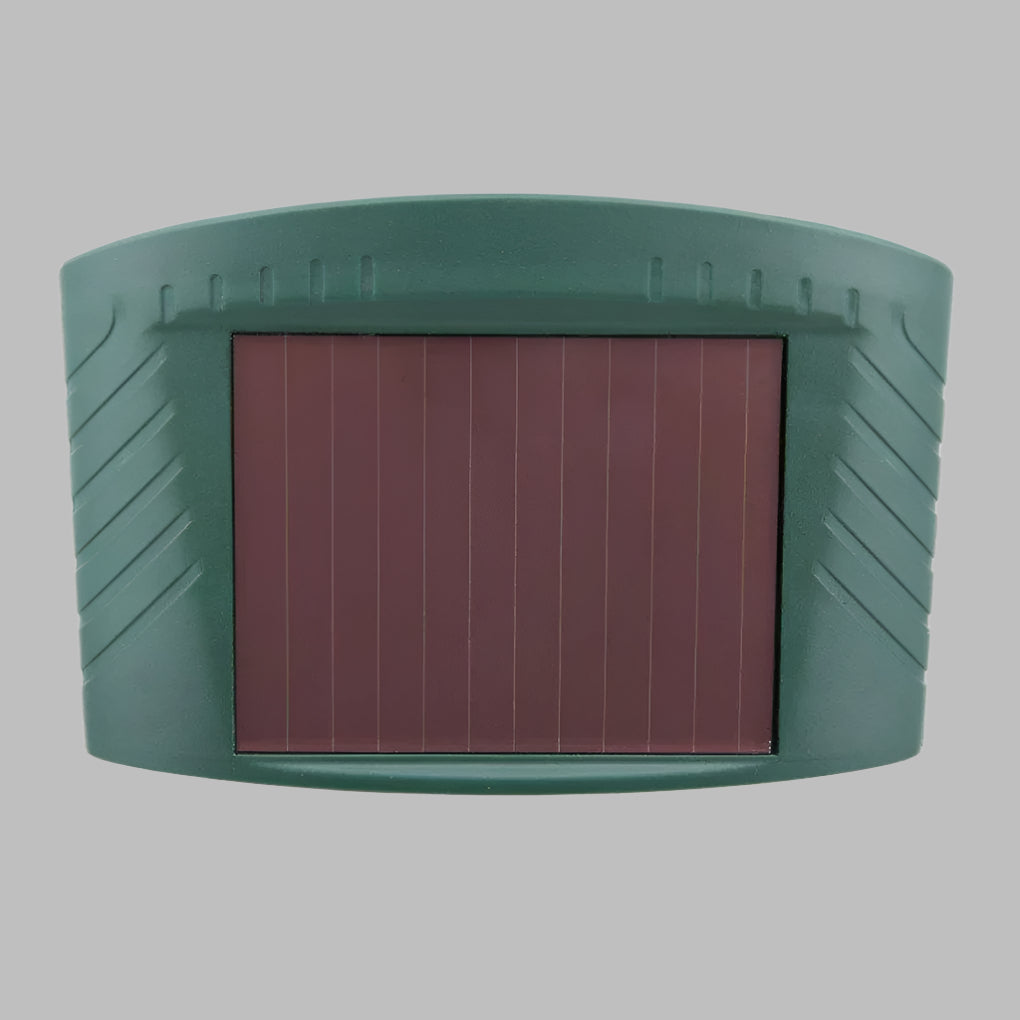 Ahuyentador ultrasónico de conejos solar con luz flash LED