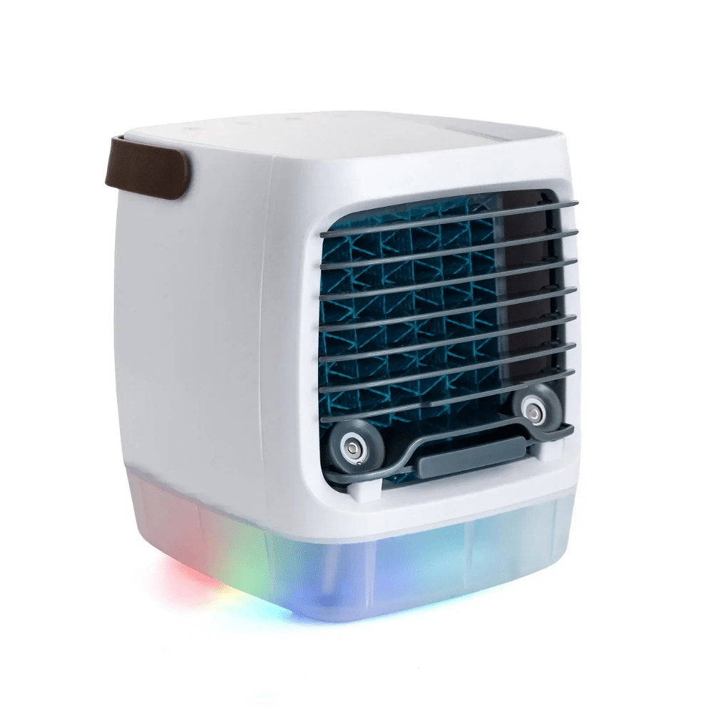 Aire acondicionado portátil – Mini aire acondicionado compacto con alimentación USB para escritorio y uso personal