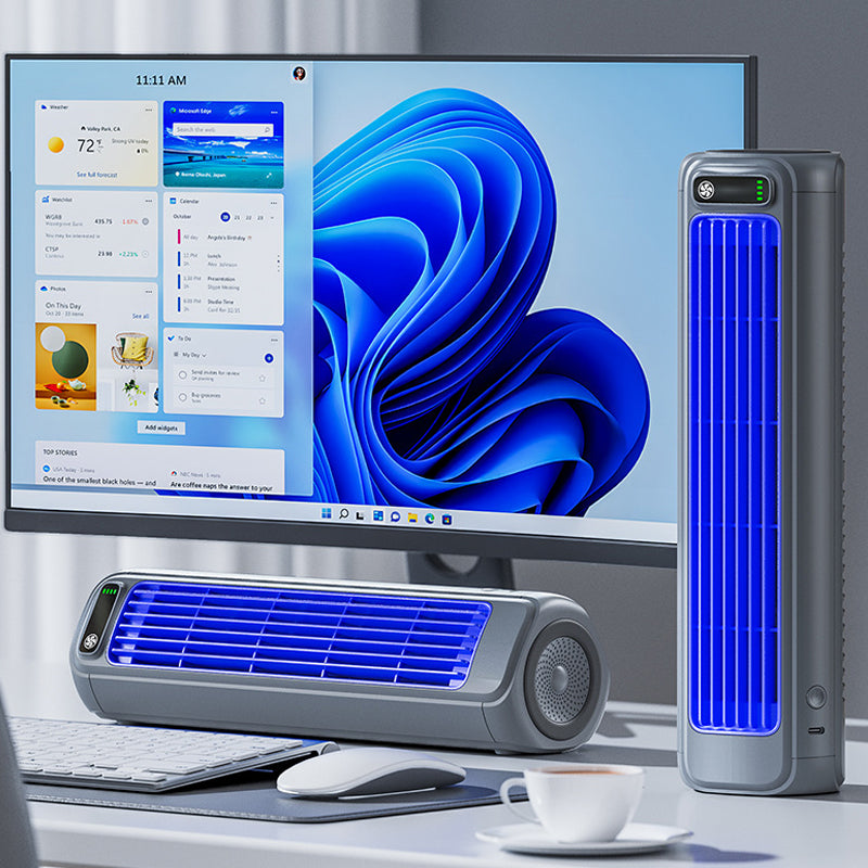 Aire acondicionado portátil recargable con autonomía de batería de 12 horas
