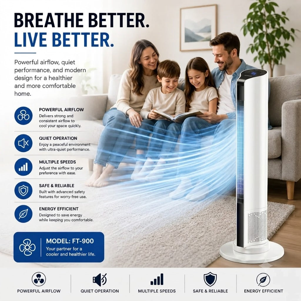 Aire Acondicionado Portátil Vertical Enfriador de Aire de Interior