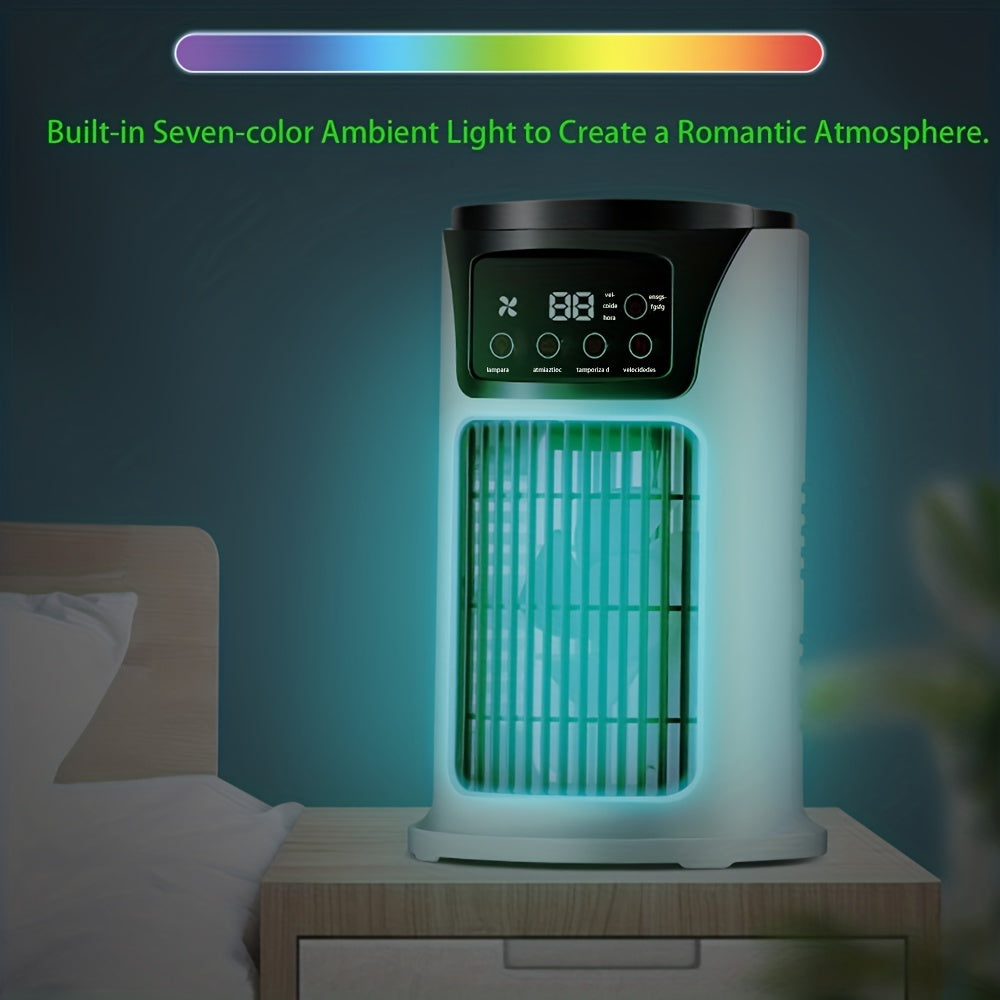 Aire acondicionado portátil y humidificador