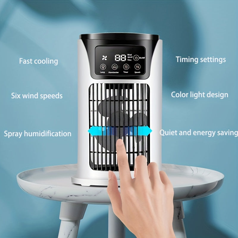 Aire acondicionado portátil y humidificador