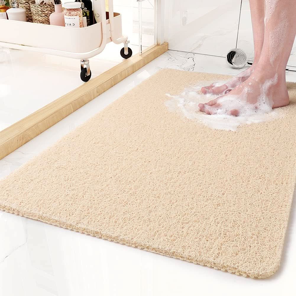 Alfombra antideslizante para ducha con sistema de drenaje