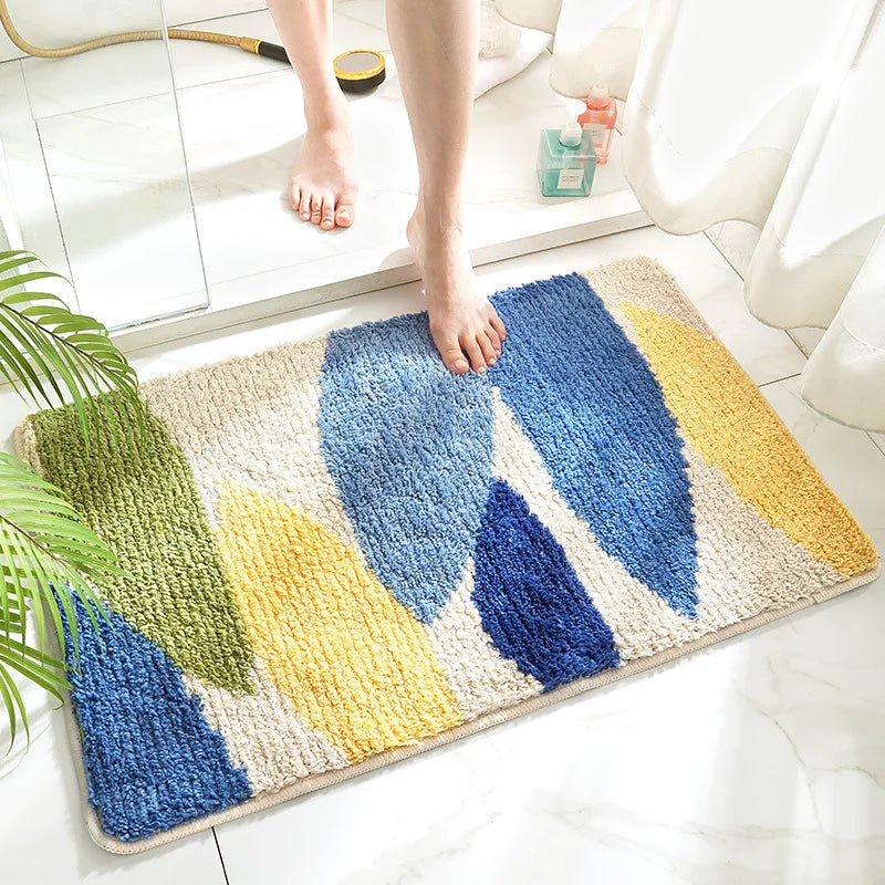 Alfombra de baño antideslizante de secado rápido