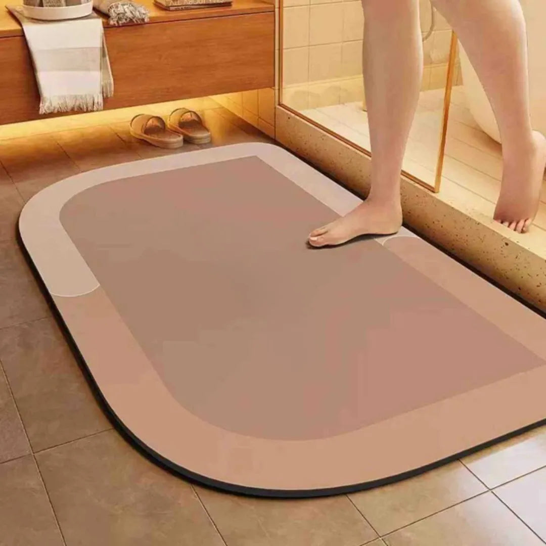 Alfombra de baño – Confort de secado rápido y antideslizante