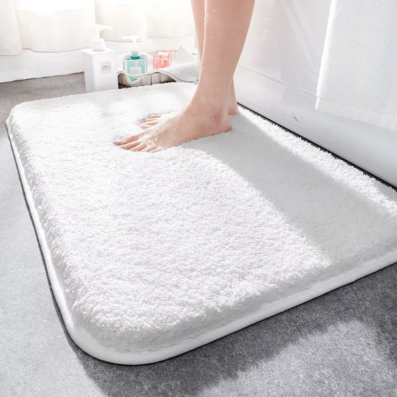Alfombra de baño, extra suave, antideslizante, de microfibra