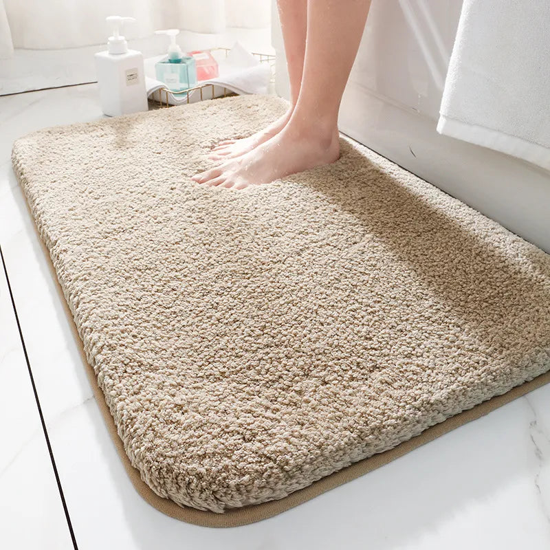 Alfombra de baño, extra suave, antideslizante, de microfibra