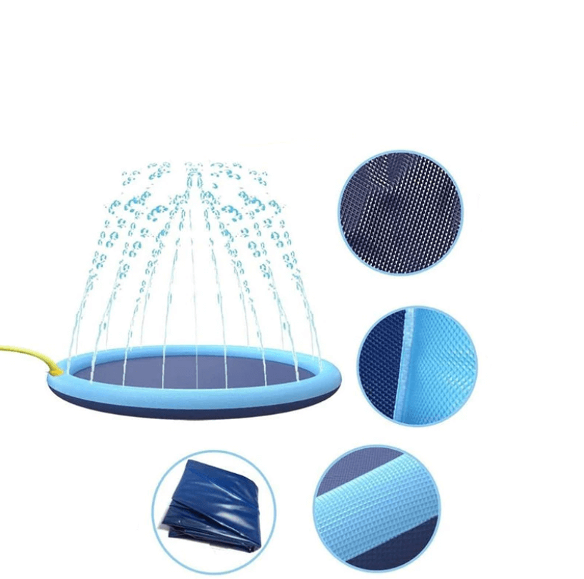 Alfombra de juego con aspersor para perros: ¡para refrescarse y jugar en el calor del verano!