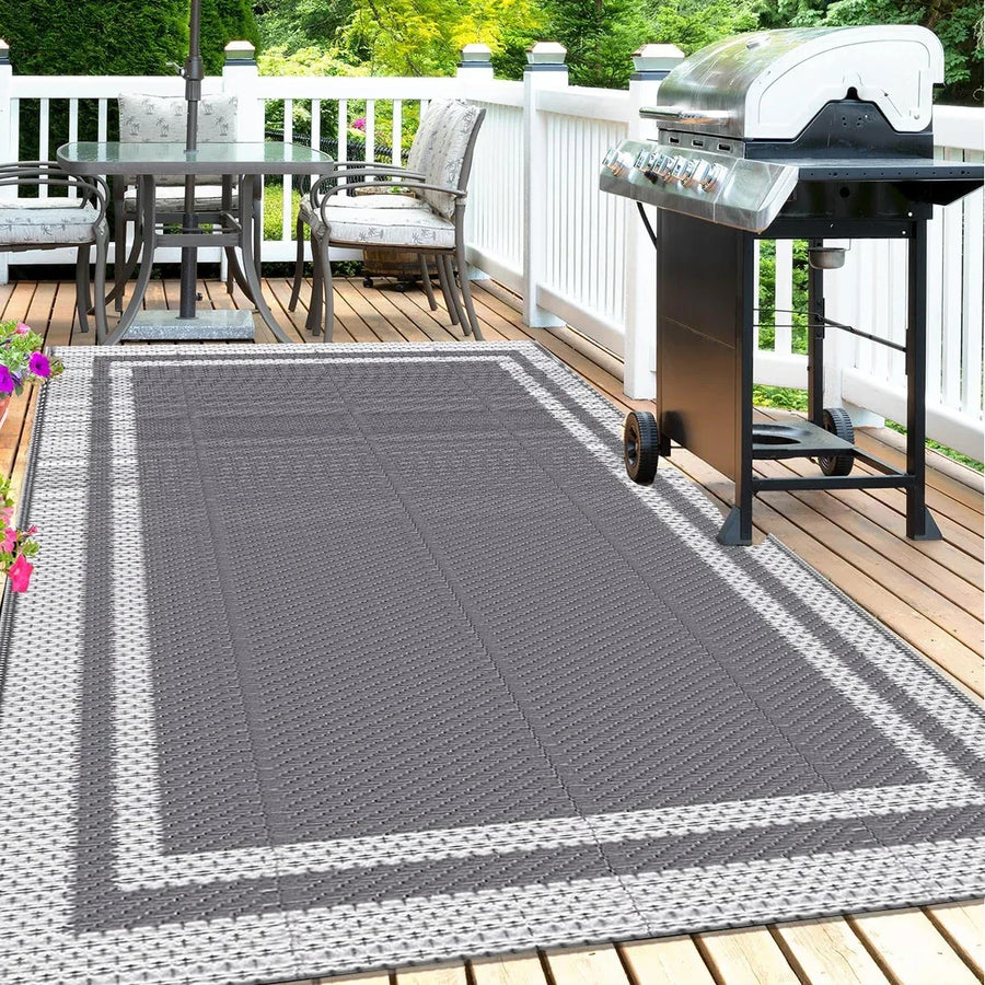 Alfombra rectangular moderna para exterior