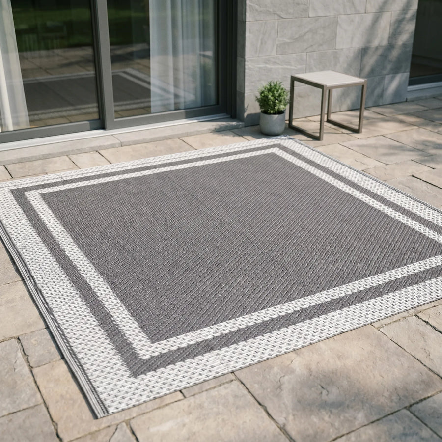 Alfombra rectangular moderna para exterior