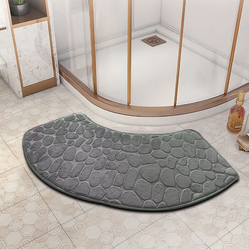 Alfombrilla de Baño Antideslizante de Terciopelo 3D de Secado Rápido