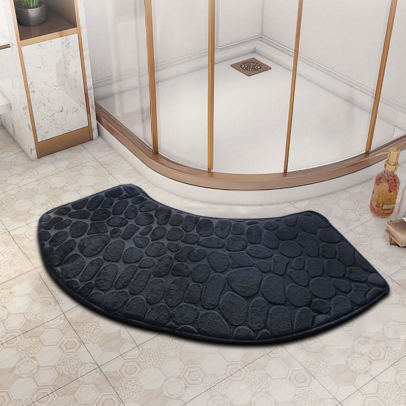 Alfombrilla de Baño Antideslizante de Terciopelo 3D de Secado Rápido