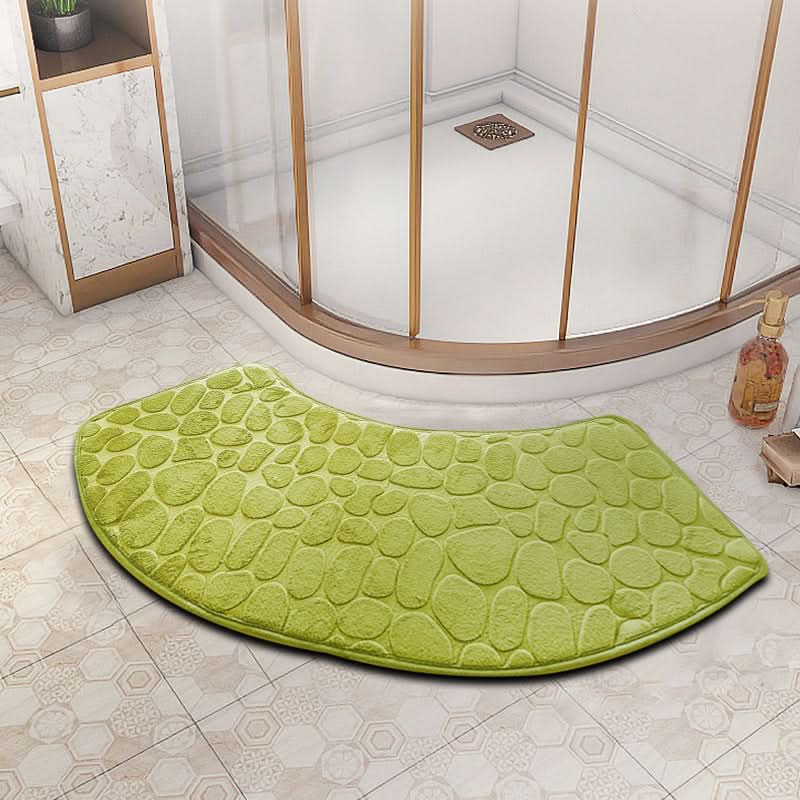 Alfombrilla de Baño Antideslizante de Terciopelo 3D de Secado Rápido