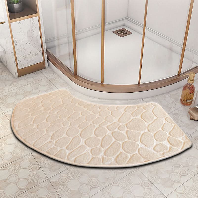 Alfombrilla de Baño Antideslizante de Terciopelo 3D de Secado Rápido