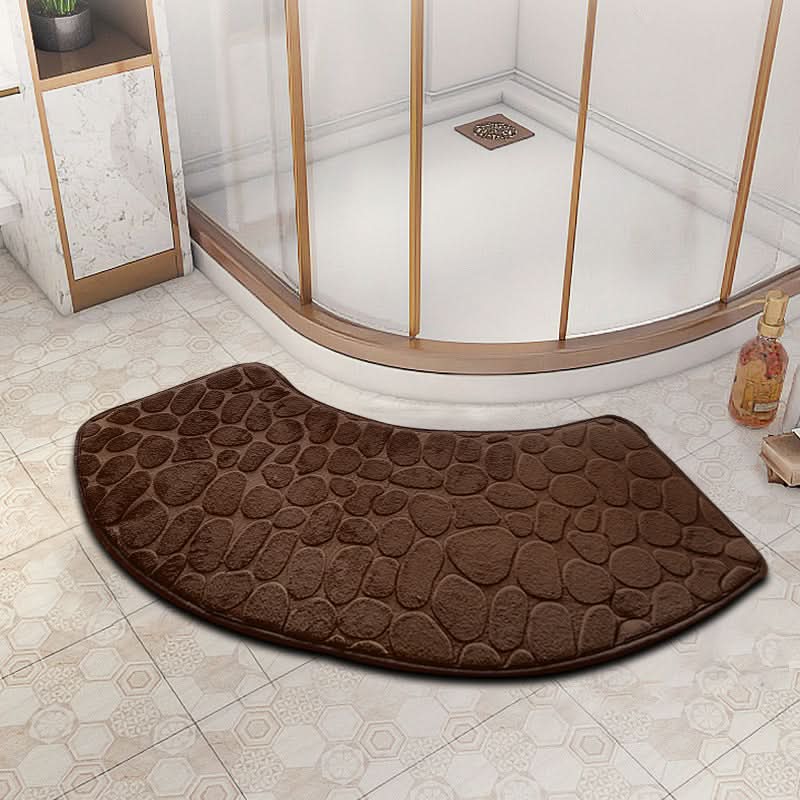 Alfombrilla de Baño Antideslizante de Terciopelo 3D de Secado Rápido