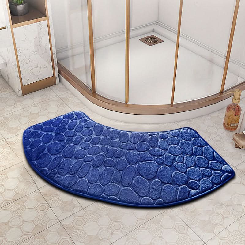 Alfombrilla de Baño Antideslizante de Terciopelo 3D de Secado Rápido