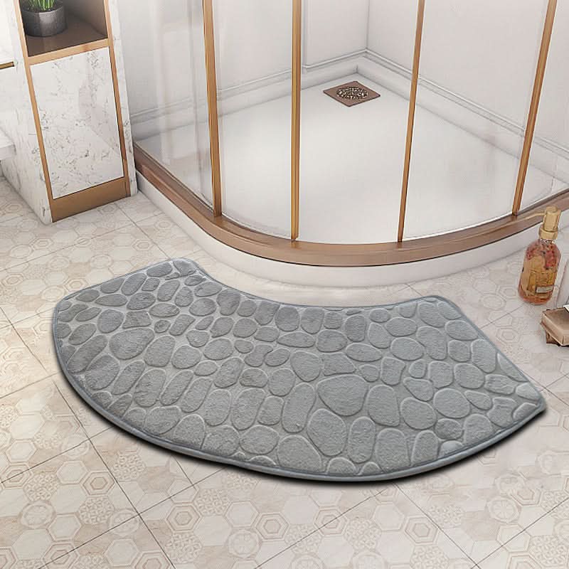 Alfombrilla de Baño Antideslizante de Terciopelo 3D de Secado Rápido