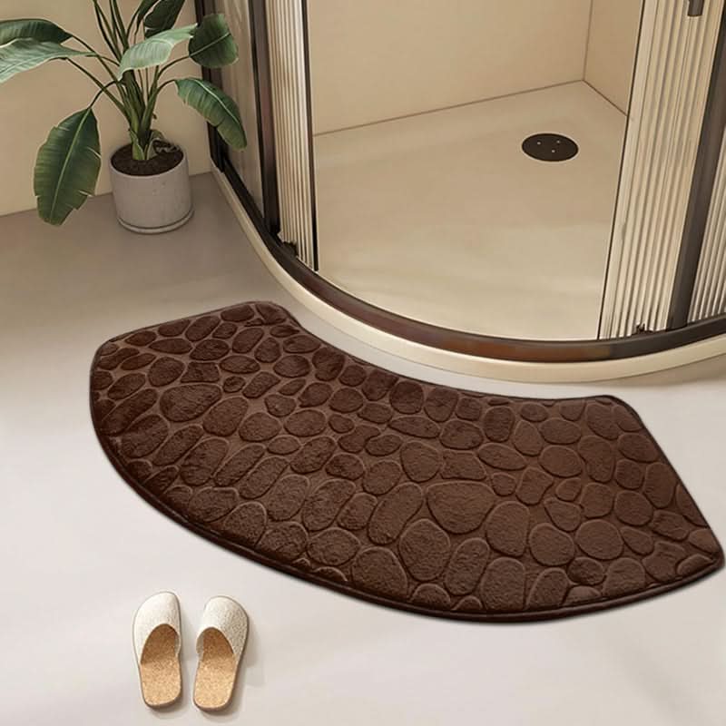 Alfombrilla de Baño Antideslizante de Terciopelo 3D de Secado Rápido