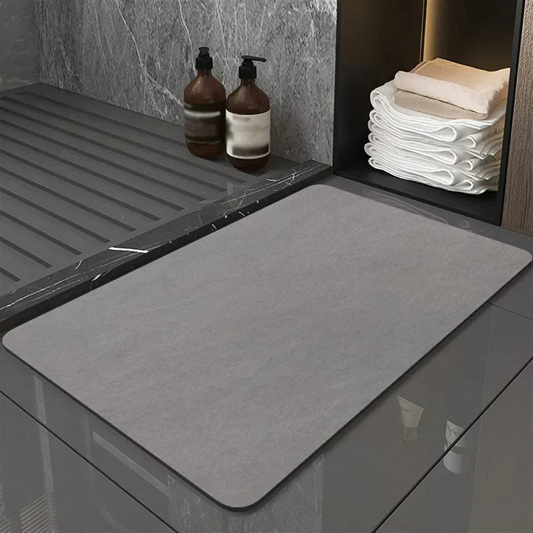 Alfombrilla de baño de tierra de diatomeas