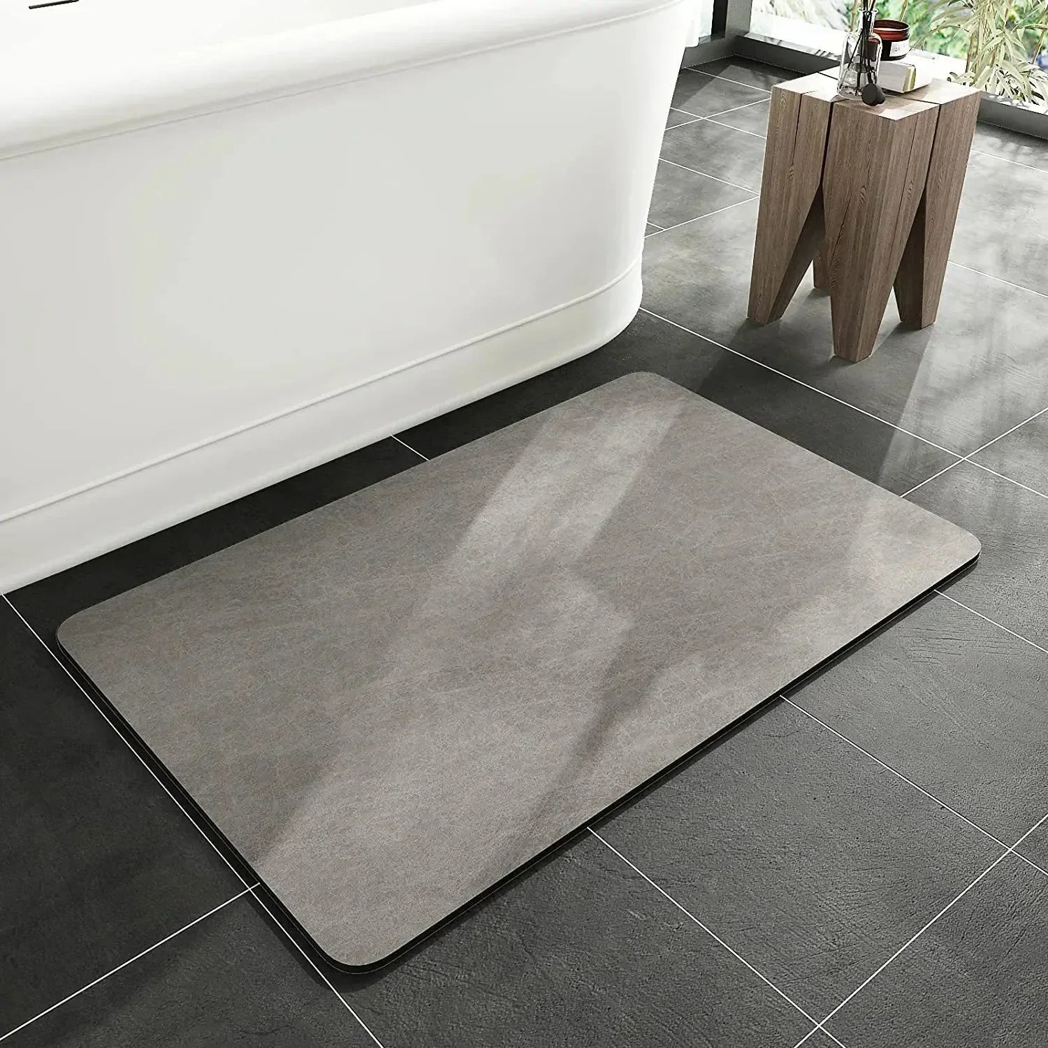 Alfombrilla de baño de tierra de diatomeas