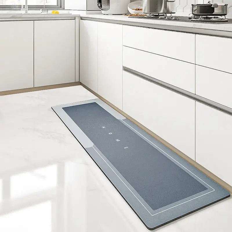 Alfombrilla de cocina cómoda de polímeros absorbentes, impermeable y antideslizante