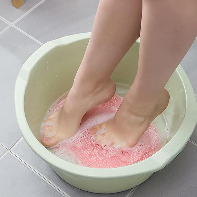 Alfombrilla exfoliante para pies y cuerpo para la ducha