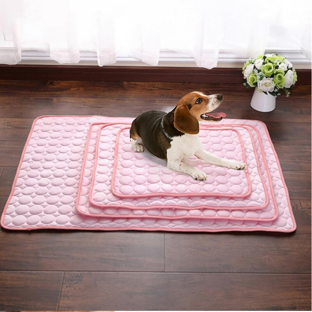 Alfombrilla refrigerante de seda de hielo de verano para mascotas (perros o gatos)