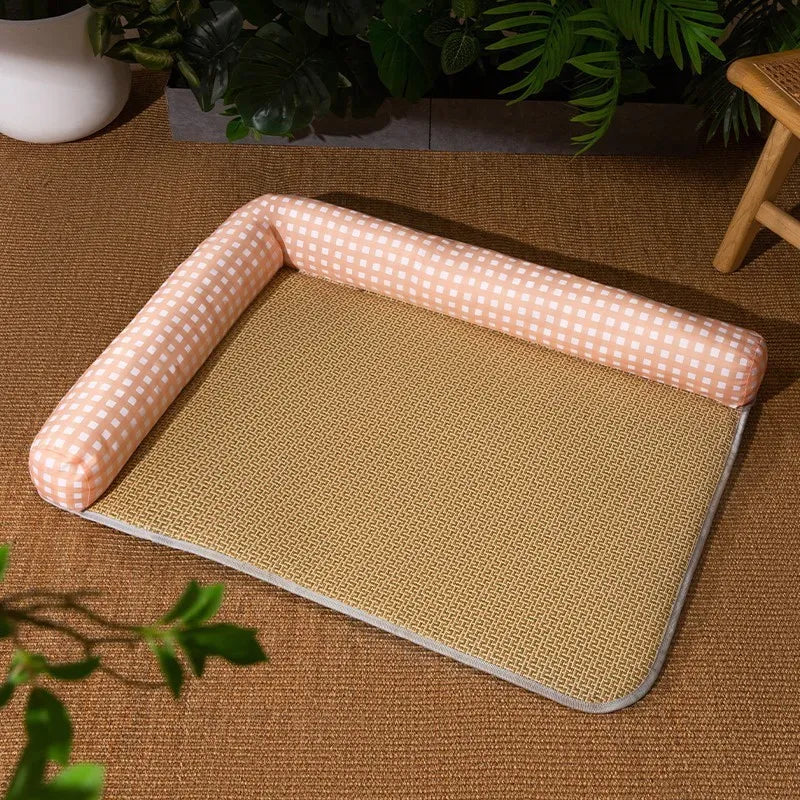 Alfombrilla refrigerante para gatos con borde elevado