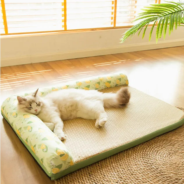 Alfombrilla refrigerante para gatos con borde elevado