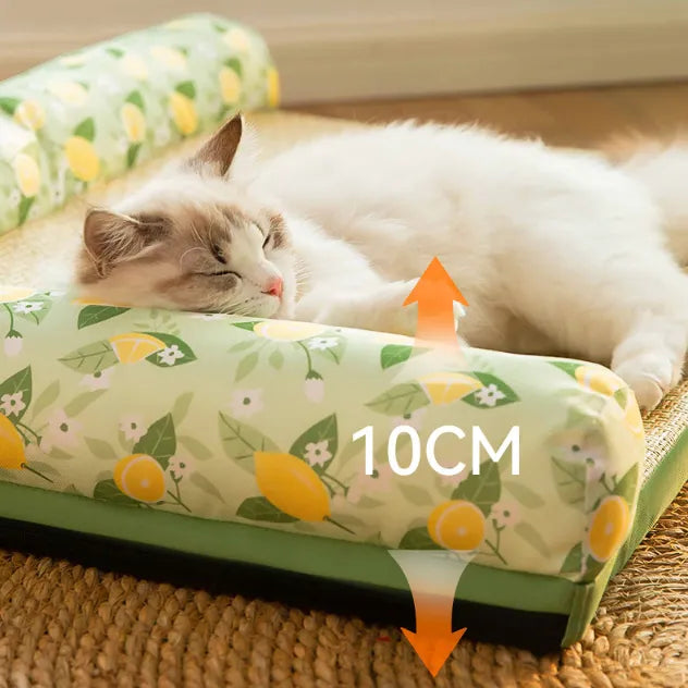 Alfombrilla refrigerante para gatos con borde elevado
