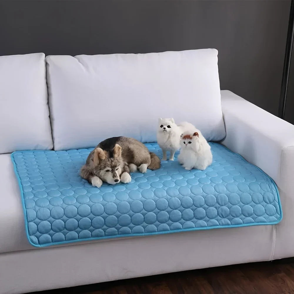 Alfombrilla refrigerante para perros | Cama de verano para perros pequeños y grandes | Manta resistente para gatos y protector de sofá