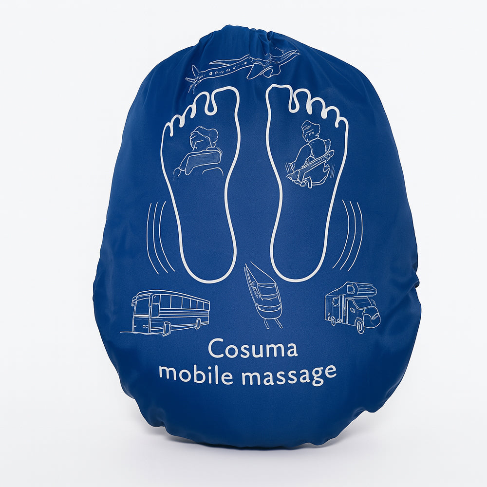 Almohada cervical con masaje integrado para viajes en coche, avión y más
