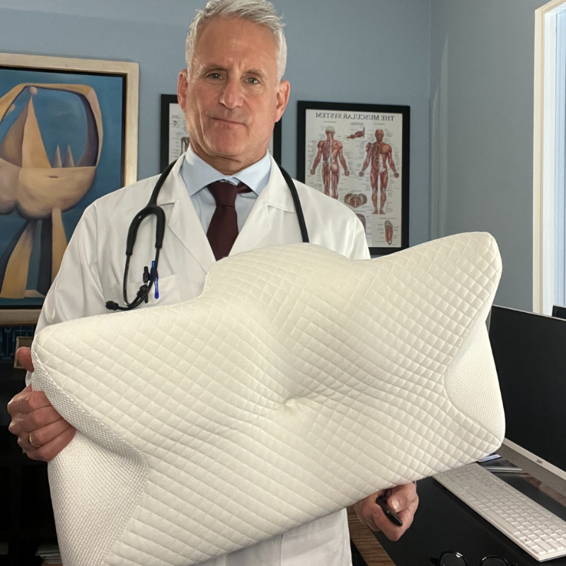 Almohada cervical de espuma viscoelástica – Sueño reparador y sin dolor
