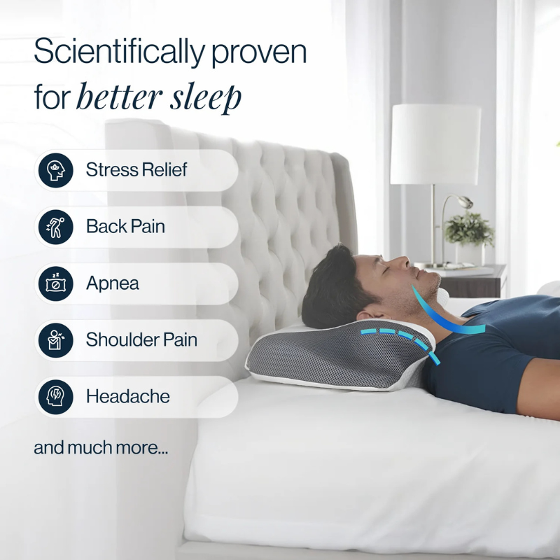Almohada cervical de espuma viscoelástica – Sueño reparador y sin dolor