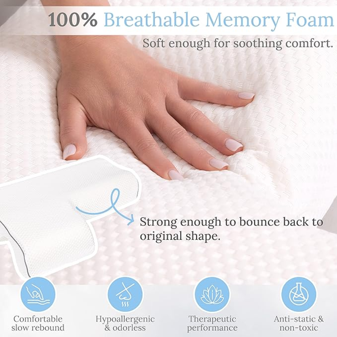 Almohada de Alivio de Hombros con Gel Inyectado para un Sueño Óptimo