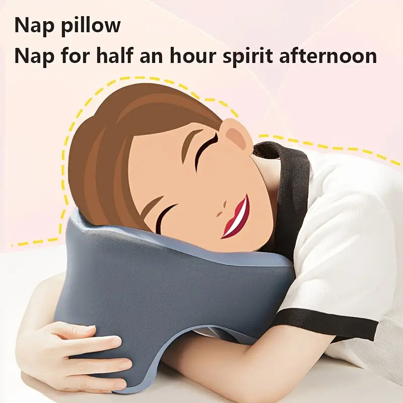 Almohada de dormir, almohada de viaje, almohada de camping y cojín para cuello y columna cervical